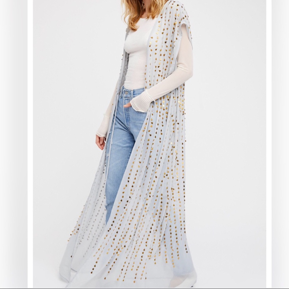 Free People Love Trip Embellished Vest